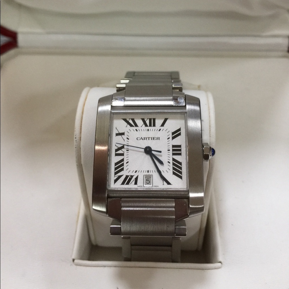 Montre Tank Francaise Grand Middle Acier
